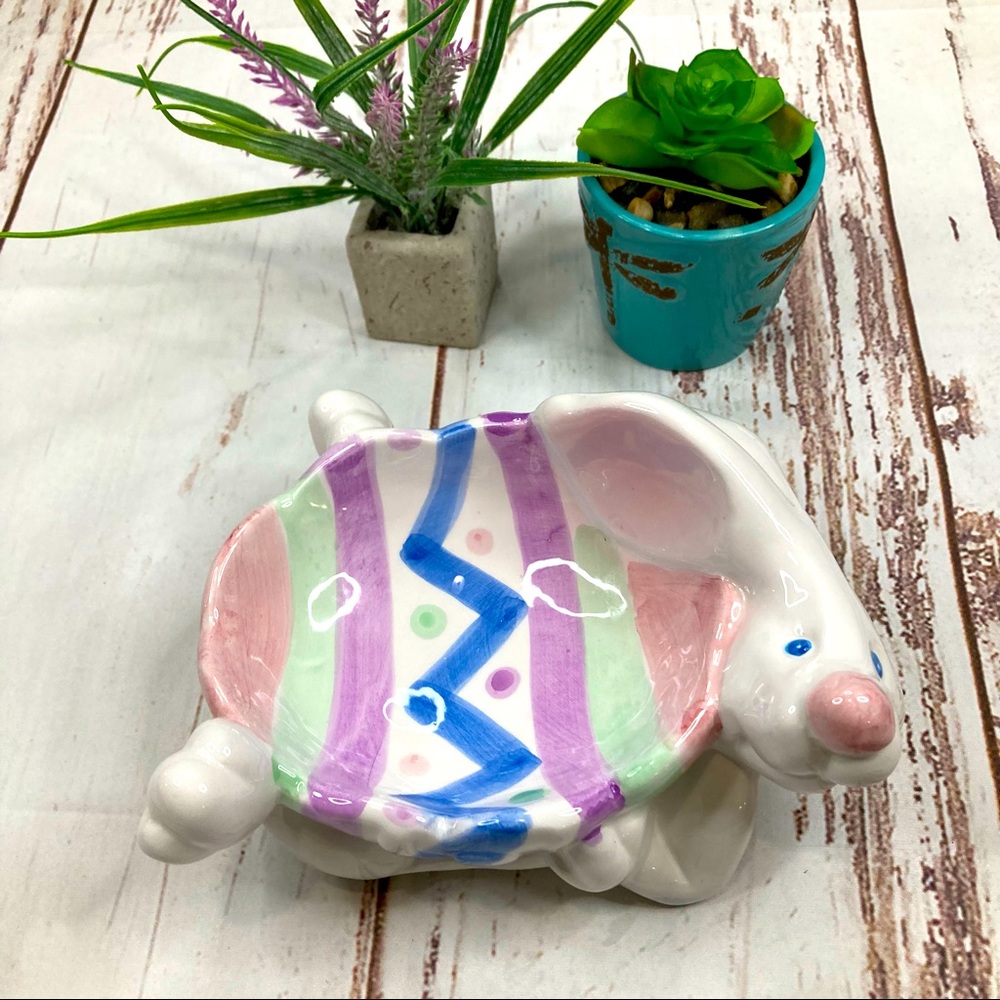 Nantucket Ceramic Easter Bunny Candy Dish